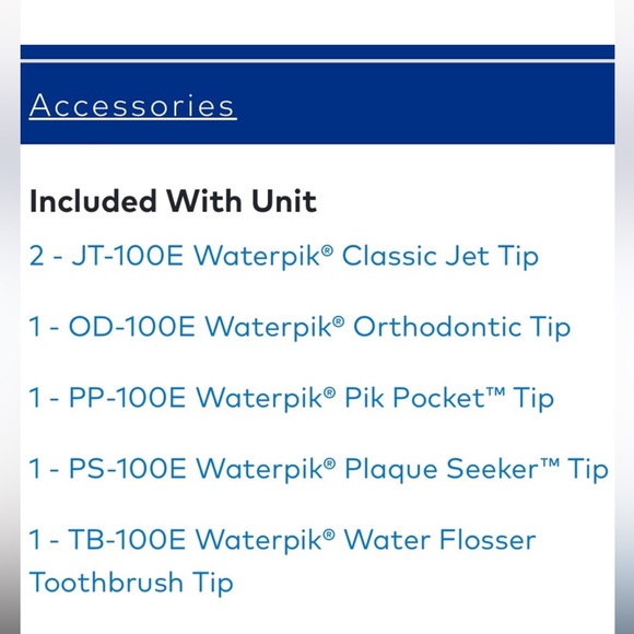 WaterPik Water Flosser and Accessories - Picture 4 of 4